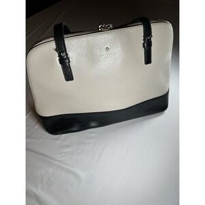 Kate Spade Grand Street Colorblock Rachelle Satchel Black/Beige